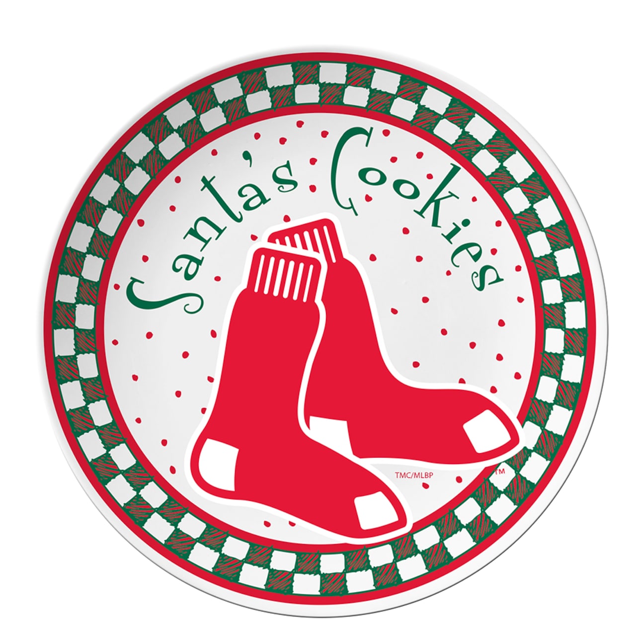 The Memory Company MLB 10" Ceramic Santa Cookie Plate